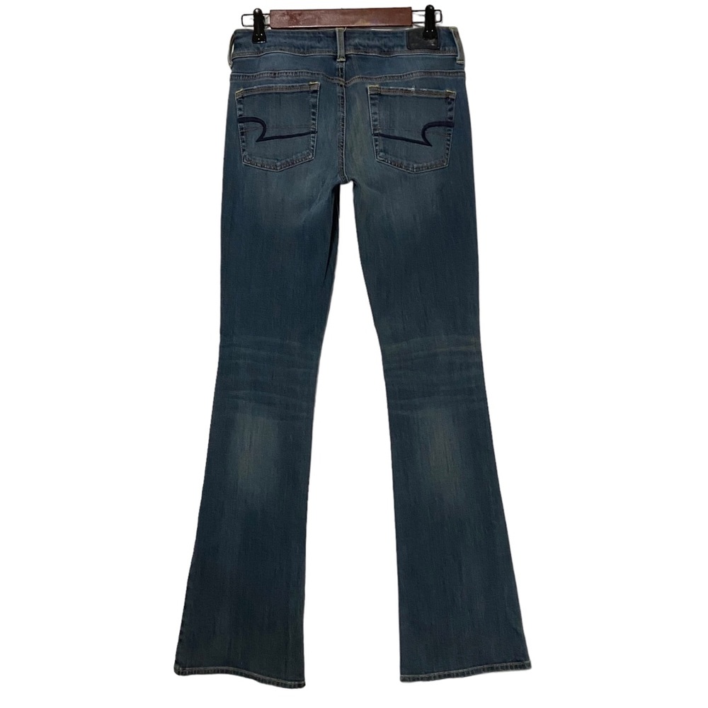 American Eagle Kick Boot Super Stretch Jeans Blue - Picture 13 of 16